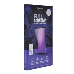   Sticlă de protecție a ecranului ROAR (clei complet 5D, curbat, adeziv pe toată suprafața, prietenos cu carcasă, rezistent la zgârieturi, 0,3 mm, 9H) NEGRU Xiaomi Mi 10 Lite 5G