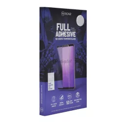   Sticlă de protecție a ecranului ROAR (clei complet 5D, curbat, adeziv pe toată suprafața, prietenos cu carcasă, rezistent la zgârieturi, 0,3 mm, 9H) NEGRU Huawei Y8p