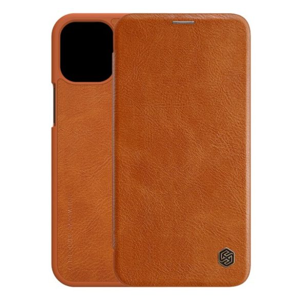 Husa NILLKIN QIN in picioare, efect piele (FLIP, deschidere laterala, suport card bancar) MARO Apple iPhone 12 mini