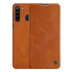   Husă NILLKIN QIN în picioare, efect piele (FLIP, deschidere laterală, suport card bancar) MARO Samsung Galaxy A21 (SM-A210F)