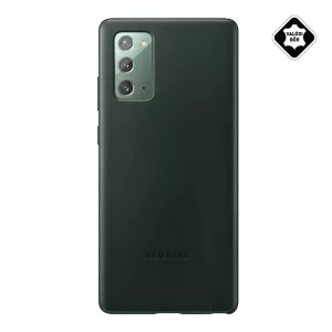 HUSĂ! - Protectie de telefon din plastic SAMSUNG (spate din piele naturala) VERDE Samsung Galaxy Note 20 (SM-N980F), Samsung Galaxy Note 20 5G (SM-N981F)