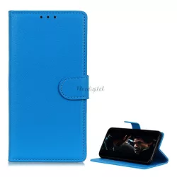   HUSĂ! - Husă în picioare, efect piele (FLIP, deschidere laterală, funcție de suport pentru birou, premium) ALBASTRU DESCHIS Samsung Galaxy M01 (SM-M015F)