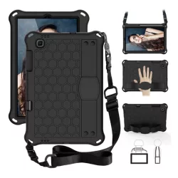   Protector de telefon din silicon Defender (rezistenta la impact, suport, fagure + curea de mana, curea de umar) NEGRU Samsung Galaxy Tab S6 Lite 10.4 WIFI (SM-P610) 2020, Samsung Galaxy Tab S6 Lite 10.4 LTE (SM-P615) 2020, Samsung Galaxy Tab S6 Lite