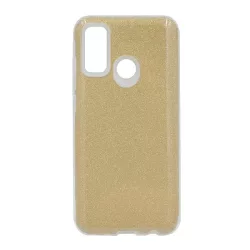   HUSĂ! - Protectie din silicon pentru telefon (interior din plastic, spate lucios) GOLD Huawei P Smart (2020)