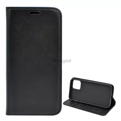   HUSĂ! - Husă în picioare, efect piele (FLIP, deschidere laterală, funcție de suport pentru birou) NEGRU Apple iPhone 12 Pro Max