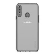   Conceput pentru protectorul de telefon din silicon SAMSUNG (rezistent mediu la impact, colț cu pernă de aer) TRANSPARENT Samsung Galaxy A20s (SM-A207F)