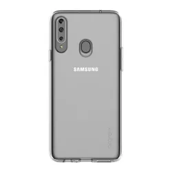   HUSĂ! - Conceput pentru protectorul de telefon din silicon SAMSUNG (rezistent mediu la impact, colț cu pernă de aer) TRANSPARENT Samsung Galaxy A20s (SM-A207F)