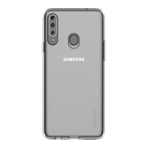 HUSĂ! - Conceput pentru protectorul de telefon din silicon SAMSUNG (rezistent mediu la impact, colț cu pernă de aer) TRANSPARENT Samsung Galaxy A20s (SM-A207F)