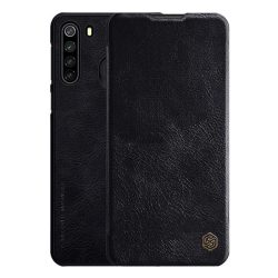   Husa NILLKIN QIN in picioare, efect piele (FLIP, deschidere laterala, suport card bancar) NEGRU Samsung Galaxy A21 (SM-A210F)