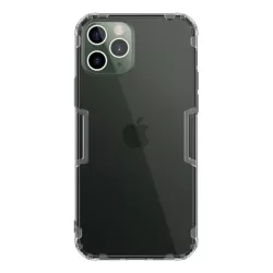   HUSĂ! - Protector de telefon din silicon NILLKIN NATURE (rezistență medie la impact, colț cu pernă de aer, 0,6 mm, ultra-subțire) GRI Apple iPhone 12, Apple iPhone 12 Pro