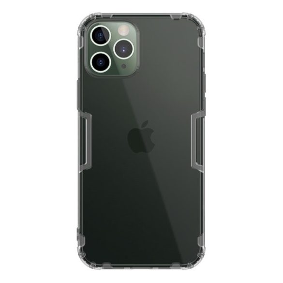 Protector de telefon din silicon NILLKIN NATURE (rezistență medie la impact, colț cu pernă de aer, 0,6 mm, ultra-subțire) GRI Apple iPhone 12, Apple iPhone 12 Pro