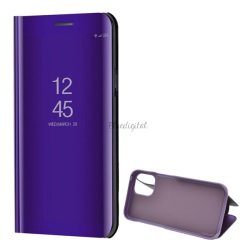   HUSĂ! - Husă în picioare (FLIP activ, deschidere laterală, funcție de suport pentru birou, suprafață oglindă, husă Mirror View) PURPLE Apple iPhone 12 mini