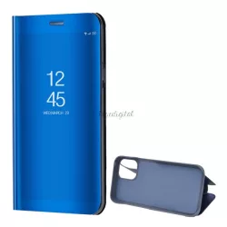   HUSĂ! - Husă în picioare (FLIP activ, deschidere laterală, funcție de suport pentru birou, suprafață oglindă, husă Mirror View) ALBASTRU Apple iPhone 12, Apple iPhone 12 Pro