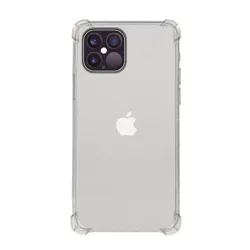   HUSĂ! - Protectie de telefon din silicon (rezistenta medie la impact, colt cu perna de aer) TRANSPARENT Apple iPhone 12 mini