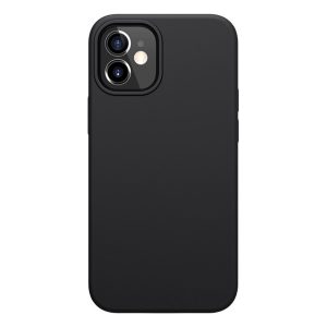 Protector de telefon din silicon NILLKIN FLEX PURE (ultra-subțire, ecologic, interior din microfibră de pluș, mat) NEGRU Apple iPhone 12 mini