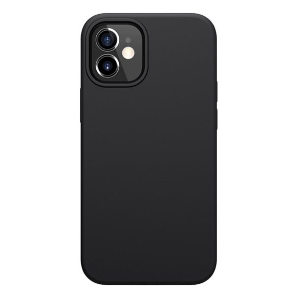 Protector de telefon din silicon NILLKIN FLEX PURE (ultra-subțire, ecologic, interior din microfibră de pluș, mat) NEGRU Apple iPhone 12 mini