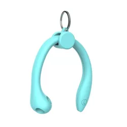   Suport din silicon (cârlig pentru ureche, anti-pierdere, compatibil cu Apple AirPods/Airpods 2/Airpods Pro/Freebuds 3) CYAN