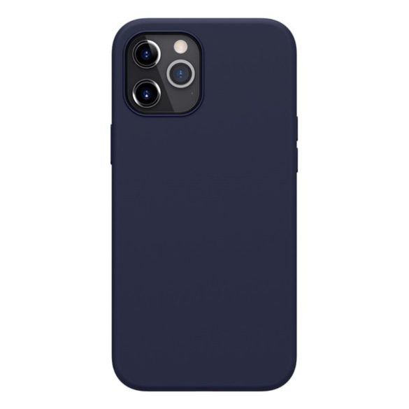 Protector de telefon din silicon NILLKIN FLEX PURE (ultra subțire, ecologic, interior din microfibră de pluș, mat) ALBASTRU ÎNCHIS Apple iPhone 12 Pro Max