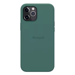   HUSĂ! - Protector de telefon din silicon NILLKIN FLEX PURE (ultra-subțire, ecologic, interior din microfibră de pluș, mat) VERDE ÎNCHIS Apple iPhone 12 Pro Max