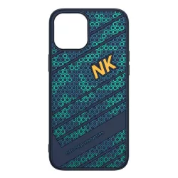   HUSĂ! - Protector de telefon din plastic NILLKIN STRIKER (cadru din silicon, rezistenta medie la impact, model tip fagure) ALBASTRU INCHIS Apple iPhone 12 Pro Max