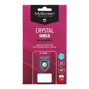 Film protector de ecran MYSCREEN CRYSTAL BacteriaFREE (antibacterian, 4H, NU curbat) TRANSPARENT Apple iPhone 12 Pro Max