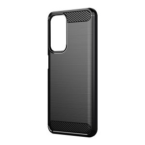 Husă silicon pentru telefon (rezistent la impact mediu, călcâi pernă de aer, model de carbon periat) negru Xiaomi Mi 10T Pro 5G, Xiaomi Mi 10T 5G