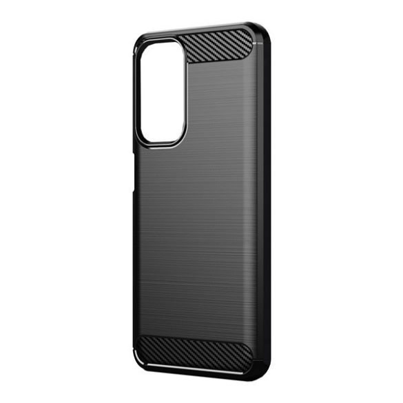 Husă silicon pentru telefon (rezistent la impact mediu, călcâi pernă de aer, model de carbon periat) negru Xiaomi Mi 10T Pro 5G, Xiaomi Mi 10T 5G