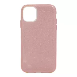   HUSĂ! - Protectie din silicon pentru telefon (interior din plastic, spate lucios) ROZ Apple iPhone 11