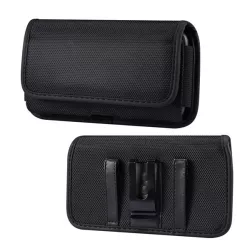   HUSĂ! - Geantă de culcare, textilă (universal, curea, velcro, dimensiune 4.7") NEGRU