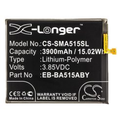   Baterie CAMERON SINO Li-Polymer (3,85V/3900mAh, compatibil cu Samsung EB-BA515ABE) NEGRU Samsung Galaxy A51 (SM-A515F), Samsung Galaxy A51 5G (SM-A516F)