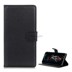   HUSĂ! - Husă în picioare, efect piele (FLIP, deschidere laterală, funcție de suport pentru birou, premium) NEGRU Samsung Galaxy A31 (SM-A315F)