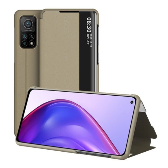 Husă în picioare, efect piele (FLIP, deschidere laterală, funcție de suport pentru desktop, afișare număr de telefon, fereastră de vizualizare) MARO Xiaomi Mi 10T Pro 5G, Xiaomi Mi 10T 5G