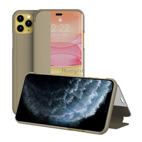 Husă în picioare, efect piele (FLIP, deschidere laterală, funcție de suport pentru masă, afișare număr de telefon, fereastră de vizualizare) MARO Apple iPhone 11 Pro