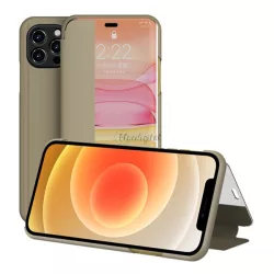   HUSĂ! - Husă în picioare, efect piele (FLIP, deschidere laterală, funcție de suport pentru masă, afișare număr de telefon, fereastră de vizualizare) MARO Apple iPhone 12 Pro Max