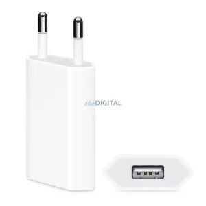 APPLE Încărcător AC priză USB (5W, MD813ZM/A succesor) WHITE Apple iPhone 2G, iPhone 8 4.7, iPhone 3G