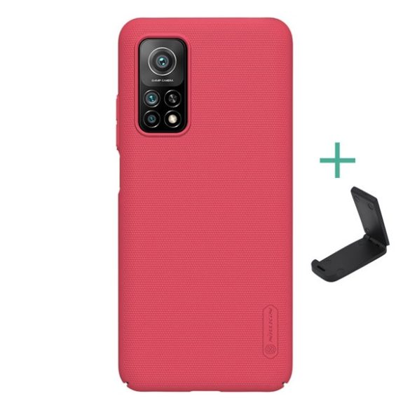NILLKIN SUPER FROSTED plastic protecțiede telefon (cauciucat suprafață aspră + suport desktop) PIROS Xiaomi Mi 10T Pro 5G, Xiaomi Mi 10T 5G