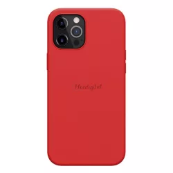   HUSĂ! - Protector de telefon din silicon NILLKIN FLEX PURE PRO (magnetic, ultra-subțire, ecologic, interior din microfibră de pluș, mat) ROȘU Apple iPhone 12 Pro Max