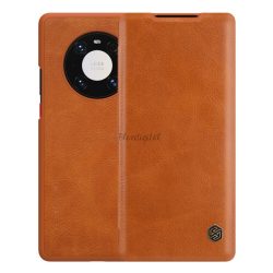   HUSĂ! - Husa NILLKIN QIN in picioare, efect piele (FLIP, deschidere laterala, suport card bancar) MARO Huawei Mate 40 Pro