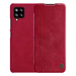 HUSĂ! - Husă NILLKIN QIN în picioare, efect piele (FLIP, deschidere laterală, suport card bancar) ROȘU Samsung Galaxy A42 5G (SM-A425F)