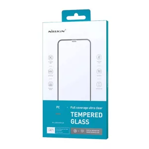 Sticlă de protecție pentru ecran NILLKIN ULTRA CLEAR (3D, acoperire completă, 0,33 mm, 9H) NEGRU Apple iPhone 12 Pro Max