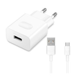   HUAWEI încărcător de rețea priză USB (18W, încărcător rapid + cablu microUSB C02450768A) ALB