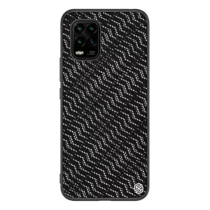 HUSĂ! - Protector de telefon din silicon NILLKIN TWINKLE (rezistență medie la impact, spate din plastic, ecologic, strălucitor) SILVER Xiaomi Mi 10 Lite 5G