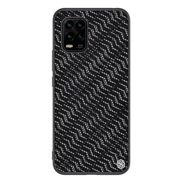 HUSĂ! - Protector de telefon din silicon NILLKIN TWINKLE (rezistență medie la impact, spate din plastic, ecologic, strălucitor) SILVER Xiaomi Mi 10 Lite 5G