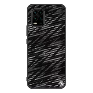 HUSĂ! - Protector de telefon din silicon NILLKIN TWINKLE (rezistenta la impact mediu, spate din plastic, ecologic, stralucitor) NEGRU Xiaomi Mi 10 Lite 5G