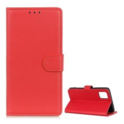   HUSĂ! - Carcasa in picioare, efect piele (FLIP, deschidere laterala, functie suport desktop, premium) ROSU Xiaomi Mi 10T Pro 5G, Xiaomi Mi 10T 5G