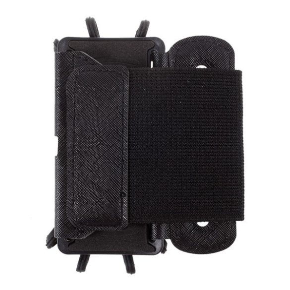 Protectie de telefon din silicon (universala, rotativa la 360°, Velcro, se poate atasa la brat, SPORT, marimea 4-6,5") NEGRU