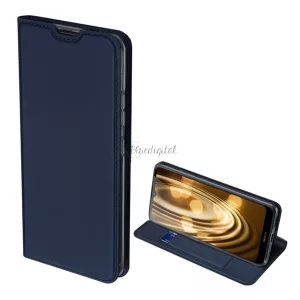 HUSĂ! - Husa DUX DUCIS SKIN PRO in picioare, efect piele (FLIP, deschidere laterala, suport card bancar, functie suport birou) ALBASTRU INCHIS Nokia 2.4