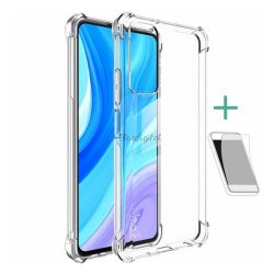   HUSĂ! - Protector de telefon din silicon IMAK (rezistenta la impact mediu, colt cu perna de aer + folie protector ecran) TRANSPARENT Huawei P Smart (2021)