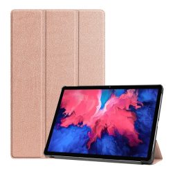   Carcasă în picioare, efect piele (FLIP activ, deschidere laterală, TRIFOLD, suport pentru desktop) ROSE GOLD Lenovo Tab P11 (TB-J606F), Lenovo Tab P11 5G (TB-J607Z), Lenovo Tab P11 Plus (TB-J616F)