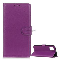   Husă în picioare, efect piele (FLIP, deschidere laterală, funcție de suport pentru birou, premium) PURPLE LG K52 (LMK520), LG K62 (LMK525)
